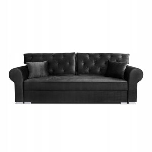 Kanapa Sofa rozkładana stylowa pikowana glamour MILANO