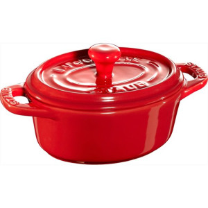 Staub Mini cocotte owalny 200 ml, czerwony