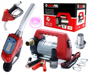 POMPA do PALIWA 12V pistolet DO tankowania LCD ON