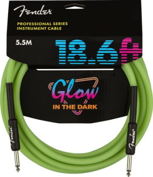 Fender Pro 18,6 Glow in The Dark GRN kabel 5,5m