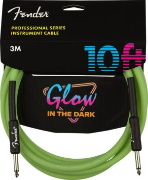 Fender Pro 10 Glow in The Dark GRN kabel 3m