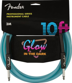 Fender Pro 10 Glow in The Dark BLU kabel 3m
