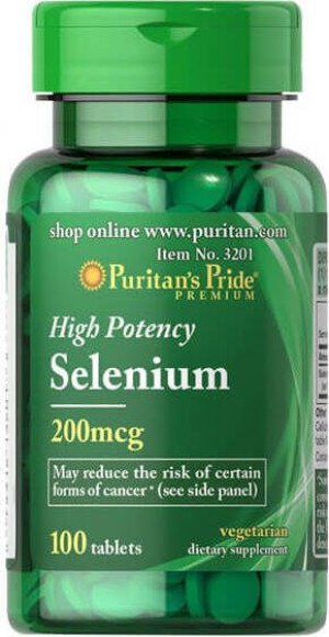 Selen 200mcg Selenium 100 tabletki Puritan's Pride