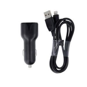 Maxlife ładowarka samochodowa MXCC-01 2xUSB 2,4A czarna + kabel Lightning