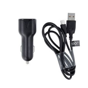 Maxlife ładowarka samochodowa MXCC-01 2xUSB 2,4A czarna + kabel microUSB