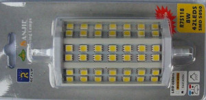 Żarnik halogenowy LED R7S 8W 118mm biały zimny