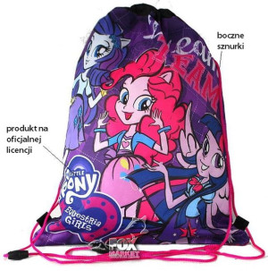 Worek na obuwie ML PONY Equestria Girls FIOLETOWY