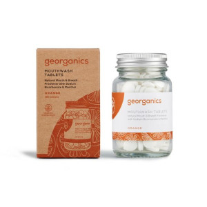 Georganics, tabletki do płukania jamy ustnej, POMARAŃCZE, 180 tabletek