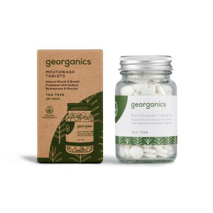 Georganics, tabletki do płukania jamy ustnej DRZEWO HERBACIANE 180 tabletek