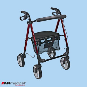 Podpórka rehabilitacyjna 4-kołowa, aluminiowa. PRESTIGE AR-006 Armedical