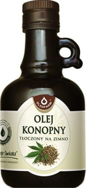 Olej konopny tłoczony na zimno Oleje świata 250ml Oleofarm
