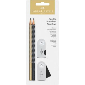 FABER-CASTELL Ołówki Sparkle + Sleeve ZŁOTY/CZARNY