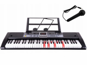 Xxl Keyboard Organy Pianino Do Nauki 61 +mikrofon