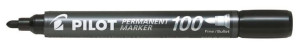 PILOT Marker permanentny okrągły 1 mm CZARNY