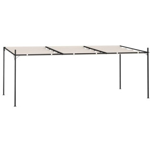 Altana z rozsuwanym dachem, 600x300x233 cm, kremowa