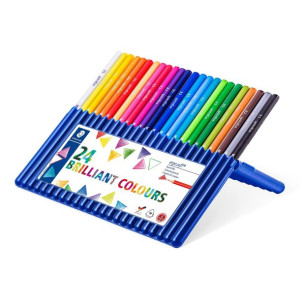 STAEDTLER Kredki trójkątne Ergo Soft 24 kolory ETUI