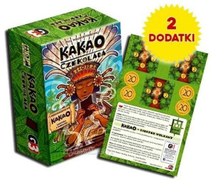 KAKAO gra planszowa 5 dodatków CZEKOLADA + WULKANY