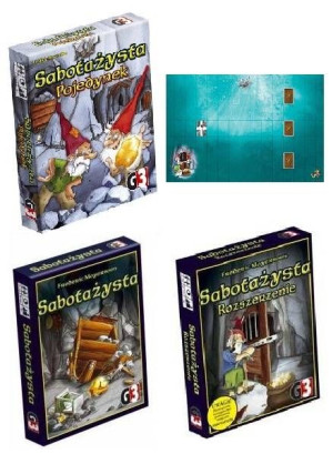4w1 Sabotażysta Gra +rozszerzenie +pojedynek +mata