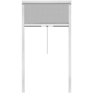 Moskitiera zwijana na okna 100 x 170 cm, biała