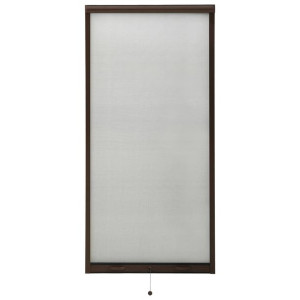 Rolowana moskitiera okienna, brązowa, 60x150 cm