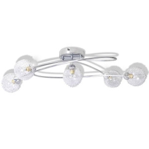 Lampa sufitowa z drucianym abażurem, 5 x G9 żarówka