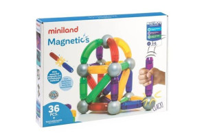 Klocki magnetyczne Magnetics 36 elementów Miniland