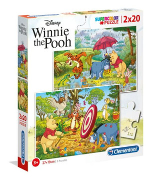 Clementoni Puzzle 2 x 20el - Kubuś puchatek