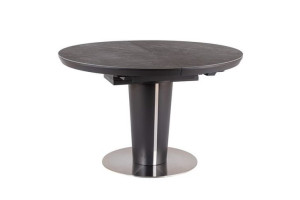 Stół ORBIT CERAMIC 120(160)x120 szary efekt marmuru, SIGNAL