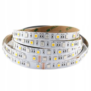 Taśma 300 LED RGB+W RGBW 5050 zimna 12V 5m IP20