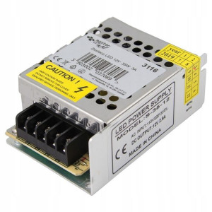 Zasilacz montażowy do taśm led 12V 3A 35W