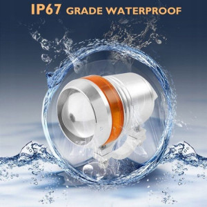 1xDalekosiężny halogen U3 srebrny z ringiem POMA+w