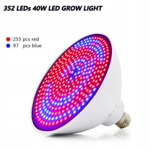 Mocna Żarówka Led E27 Grow 352led Do Uprawy Roślin