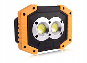 Akumulatorowy Halogen Led 20w + Power Bank+latarka