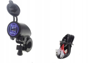 Wodoodporne gniazdo 2 x USB 2 X 2,1A z podswietlen