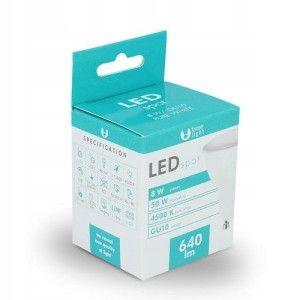 Żarówka LED GU10 8W NEUTRALNA 640 lm mocna W-WA
