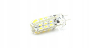 Żarówka Led Gu-4 24 Smd 12v 3wat Ciepła Dc W-wa
