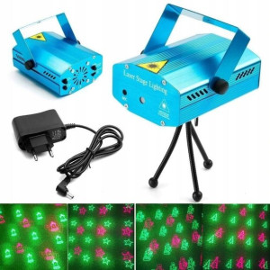 Świąteczny projektor laserowy 3D LIGHTING V4