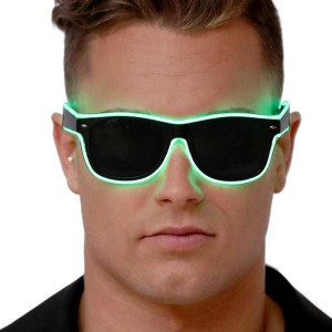 Okulary Led Zielone Zielony Świecące