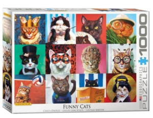 Puzzle 1000 Śmieszne Koty