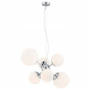 Lampa Satelite 2531 6Pł Chrom-Opal Mat Argon