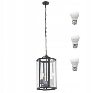 Lampa Wisząca 3Pł Bodrum 1253 Argon Zwis Czarny