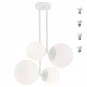 Lampa Sufitowa Aspen 4Pł 1644 Argon Żyrandol Biały