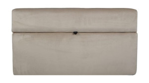Pufa skrzynia 75x40 cm ze schowkiem, pikowana - Casablanca kolor beżowy 655