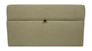 Pufa skrzynia 75x40 cm ze schowkiem, pikowana - Suedina camel 11