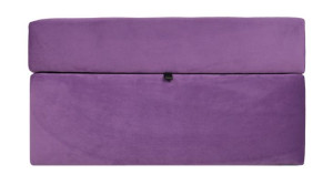 Pufa skrzynia 75x40 cm ze schowkiem, pikowana - Casablanca kolor fioletowy