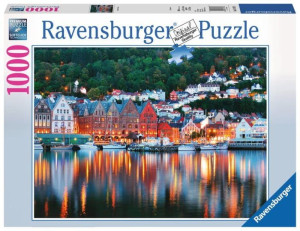Puzzle 1000 el Bergen Norwegia Ravensburger