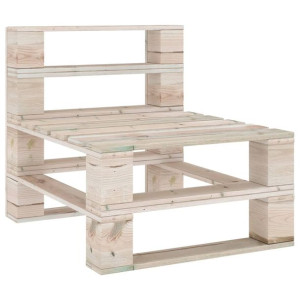 Ogrodowa sofa środkowa z palet, impregnowana sosna