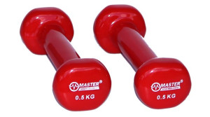 Hantle hantelki ciężarki winylowe MASTER 2 x 0,5kg MASTER