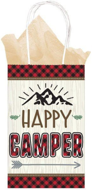 Torebki Papierowe Happy Camper 8 Szt Zestaw