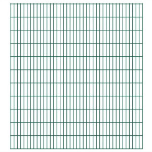 Panele ogrodzeniowe 2D, 2,008 x 2,23 m, 10 m, zielone